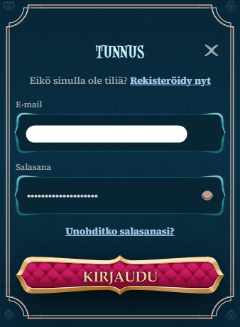 Kirjautuminen Tilille